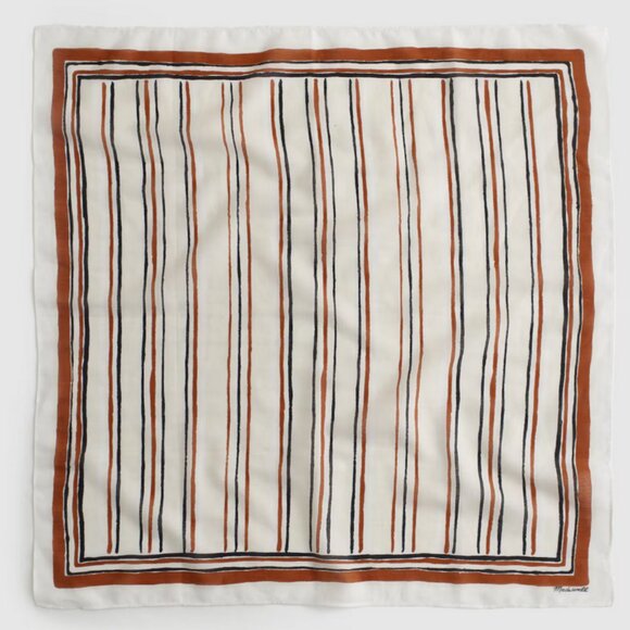 New Madewell Organic Cotton Antique Cream Bandana - Picture 2 of 4